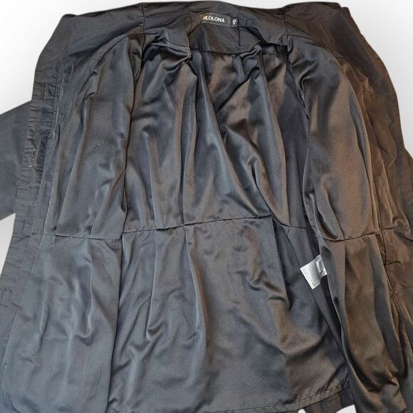 Silona BLACK Fit & Flare Water Repellent Jacket Medium - Picture 12 of 13